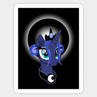 Princess Luna portrait short mane Sticker